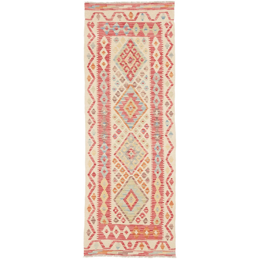 Tappeto Kilim Afghanistan giallo 65x189