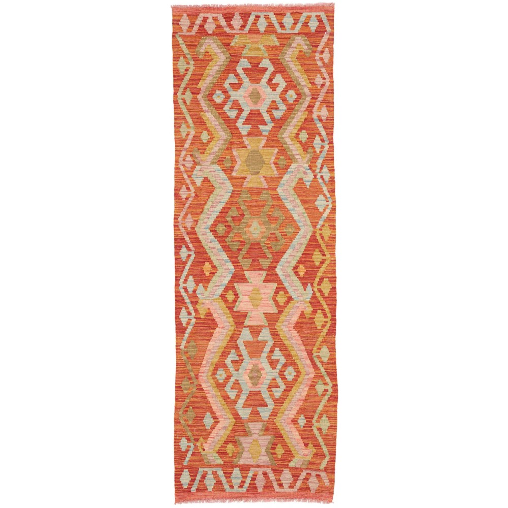 Tappeto Kilim Afghanistan arancione 62x193