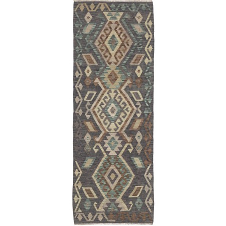 Tappeto Kilim Afghanistan azzurro 70x195