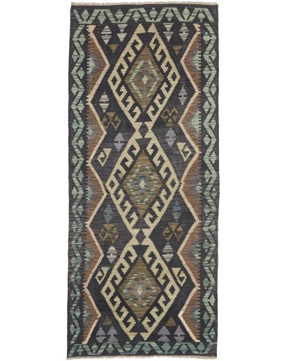 Tappeto Kilim Afghanistan grigio 86x199