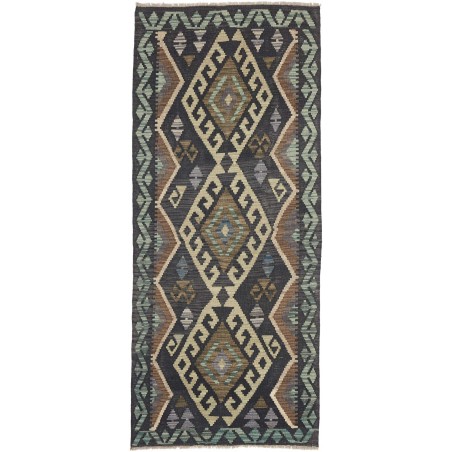 Tappeto Kilim Afghanistan grigio 86x199