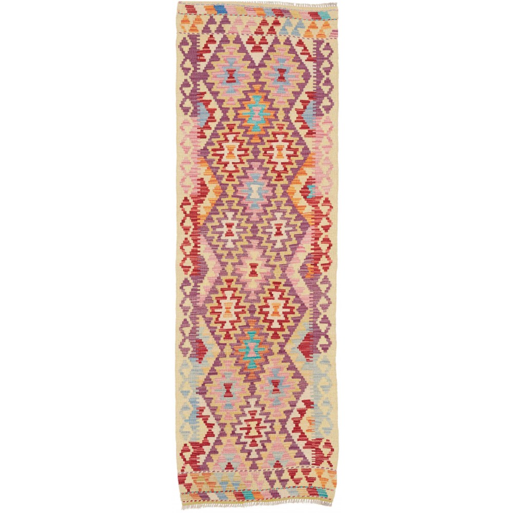 Tappeto Kilim Afghanistan marrone 64x197