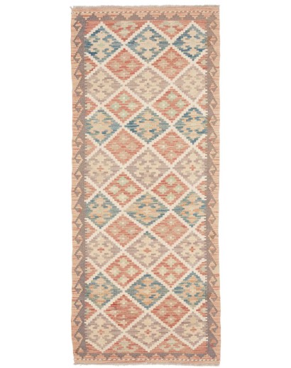 Tappeto Kilim Afghanistan marrone azzurro 79x199