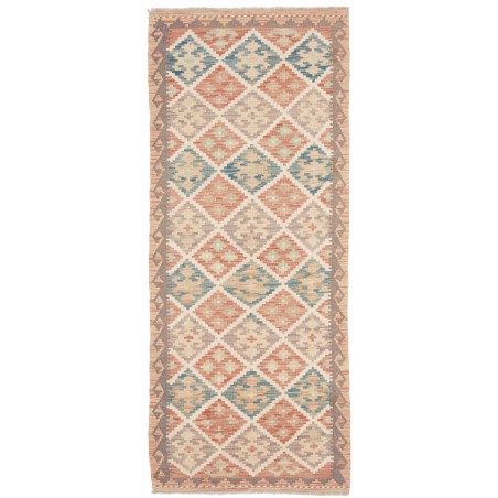 Tappeto Kilim Afghanistan marrone azzurro 79x199