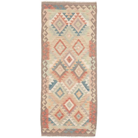 Tappeto Kilim Afghanistan marrone bianco 80x194