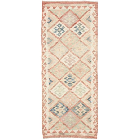 Tappeto Kilim Afghanistan giallo rosso 81x201