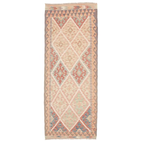 Tappeto Kilim Afghanistan marrone bianco 80x204
