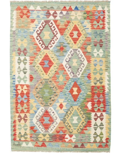 Tappeto Kilim Afghanistan marrone 103x153