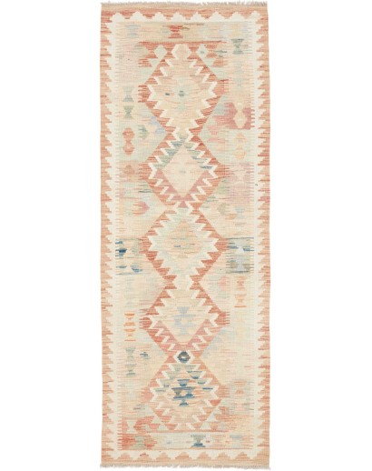 Tappeto Kilim Afghanistan giallo rosso 72x197