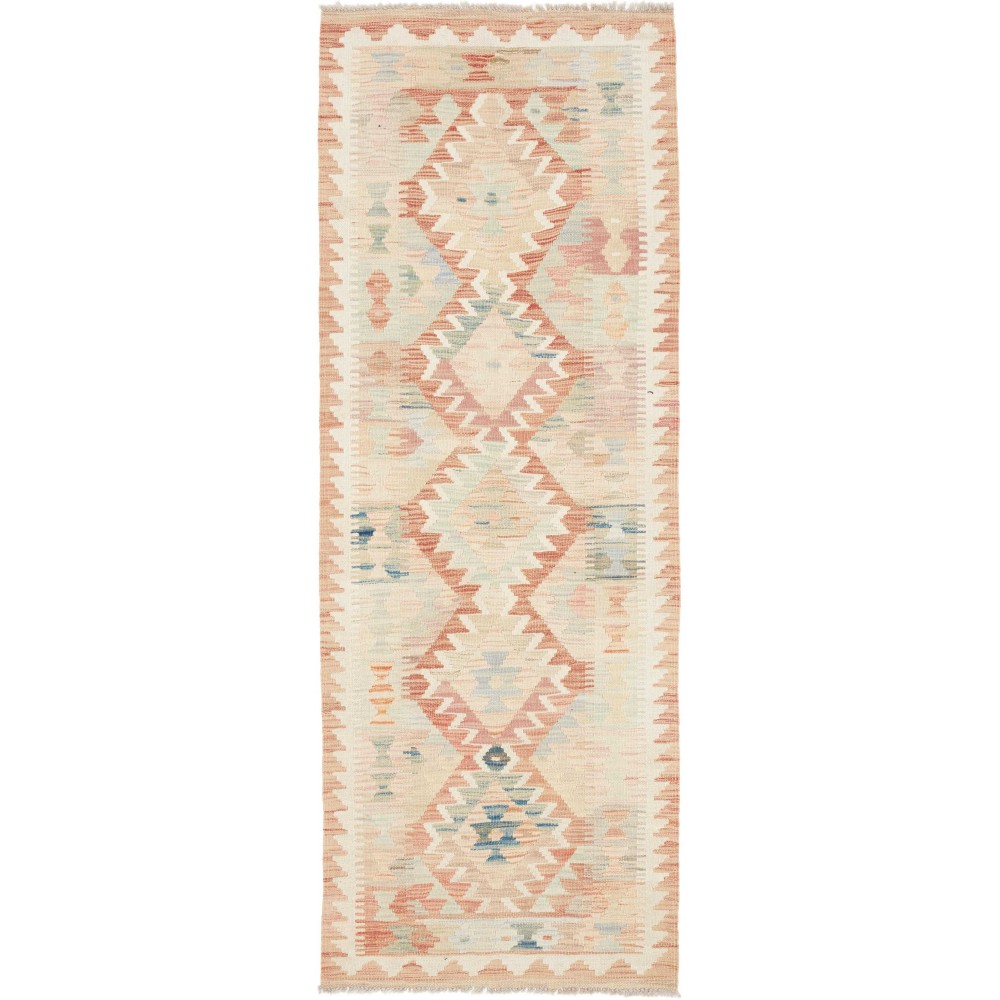 Tappeto Kilim Afghanistan giallo rosso 72x197