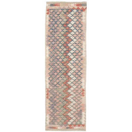 Tappeto Kilim Afghanistan marrone azzurro 60x193