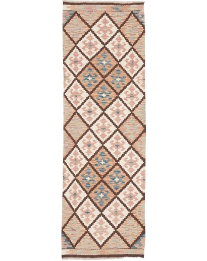 Tappeto Kilim Afghanistan beige verde 60x190