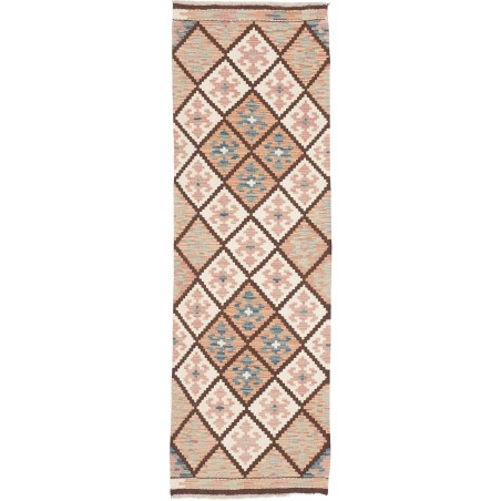 Tappeto Kilim Afghanistan beige verde 60x190