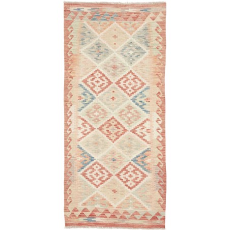 Tappeto Kilim Afghanistan giallo marrone 84x190
