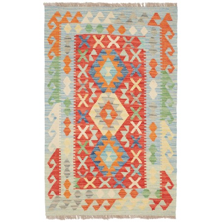 Tappeto Kilim Afghanistan beige arancione 82x132