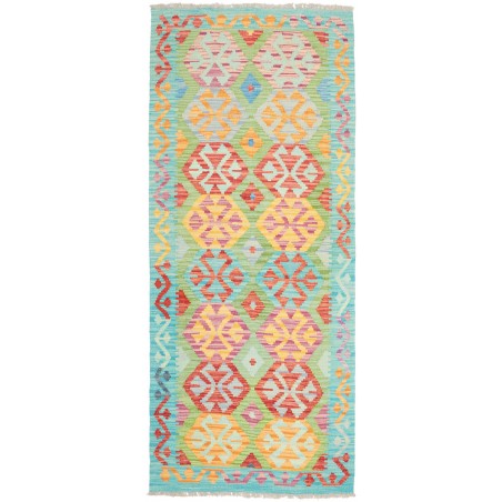 Tappeto Kilim Afghanistan beige arancione 84x199