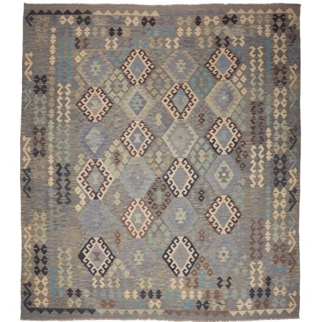 Tappeto Kilim Afghanistan bianco beige 257x288