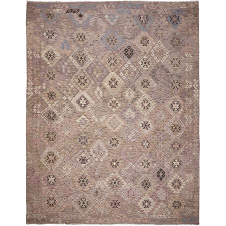 Tappeto Kilim Afghanistan marrone bianco 265x335