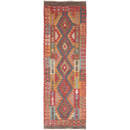 Tappeto Kilim Afghanistan rosso 81x247