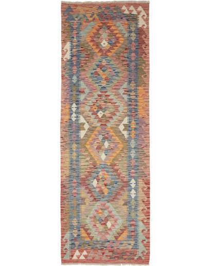 Tappeto Kilim Afghanistan marrone grigio 82x246
