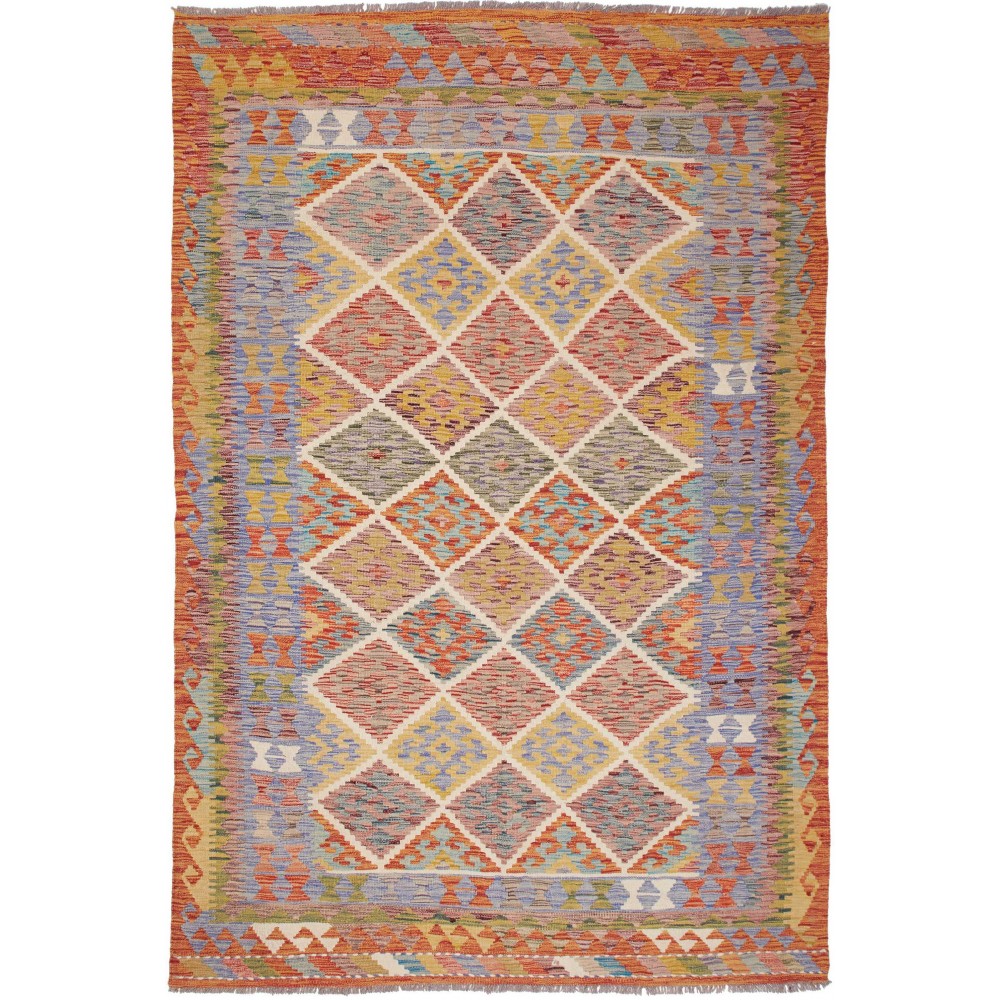 Tappeto Kilim Afghanistan marrone 169x249
