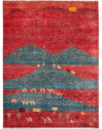 Tappeto Fun Collection Pakistan marrone grigio 173x230