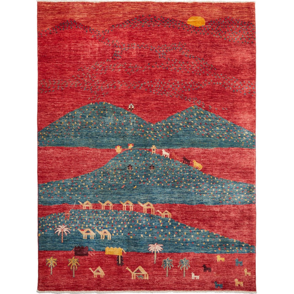 Tappeto Fun Collection Pakistan marrone grigio 173x230