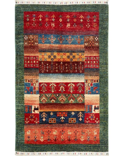 Tappeto Fun Collection Pakistan marrone giallo 99x155