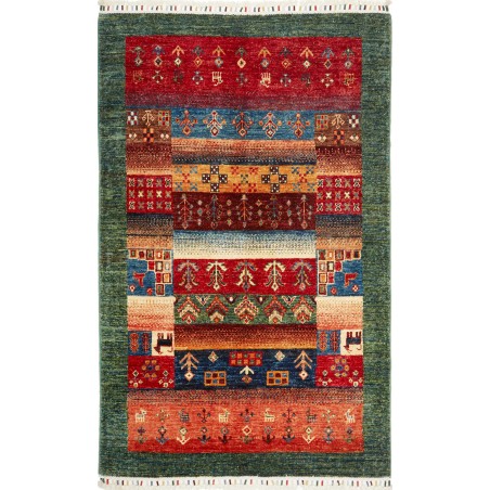 Tappeto Fun Collection Pakistan marrone giallo 99x155