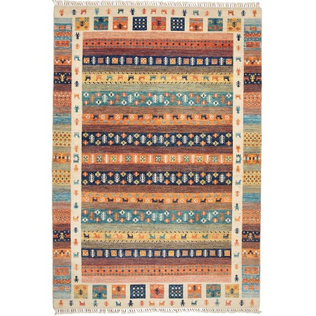 Tappeto Royal Gabbeh Pakistan marrone grigio 199x291