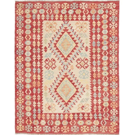 Tappeto Kilim Afghanistan marrone rosso 146x188