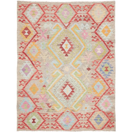 Tappeto Kilim Afghanistan marrone beige 154x201