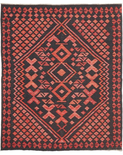 Tappeto Kilim Afghanistan rosso 160x196