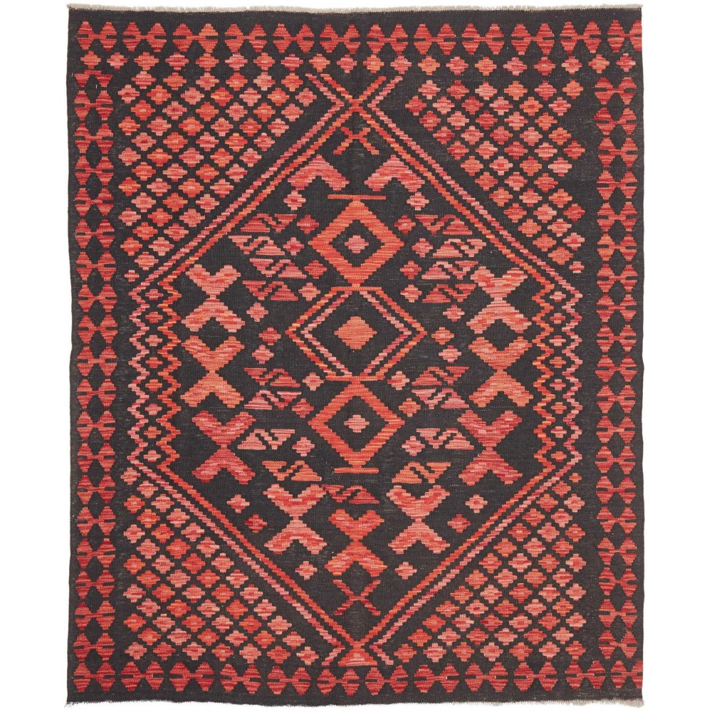 Tappeto Kilim Afghanistan rosso 160x196