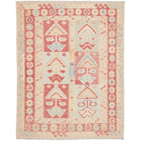Tappeto Kilim Afghanistan giallo rosso 153x195