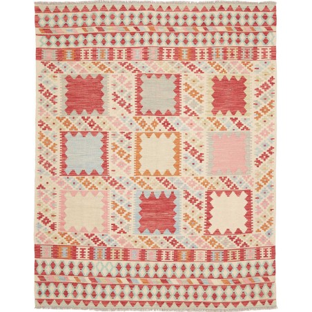 Tappeto Kilim Afghanistan beige marrone 157x198