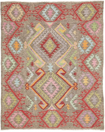 Tappeto Kilim Afghanistan marrone 154x190
