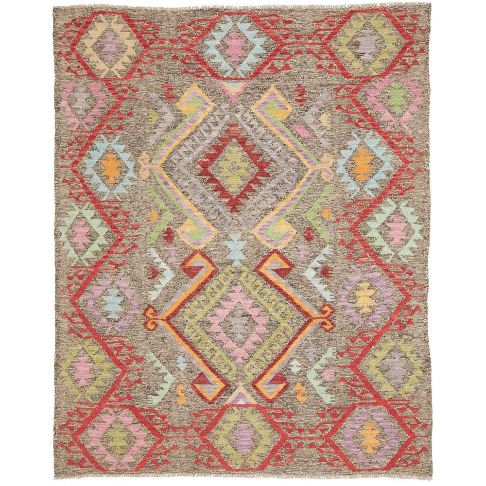 Tappeto Kilim Afghanistan marrone 154x190
