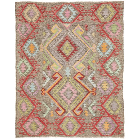 Tappeto Kilim Afghanistan marrone 154x190