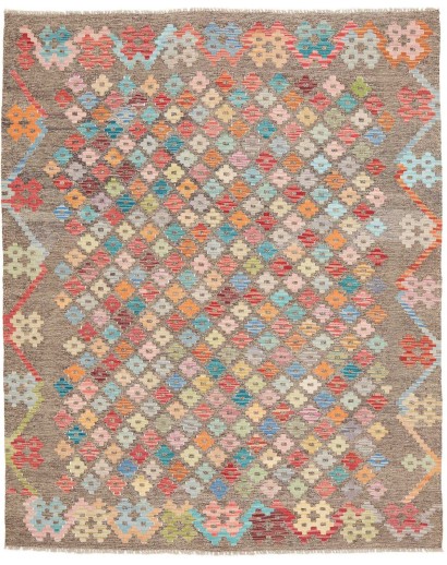 Tappeto Kilim Afghanistan marrone 156x192