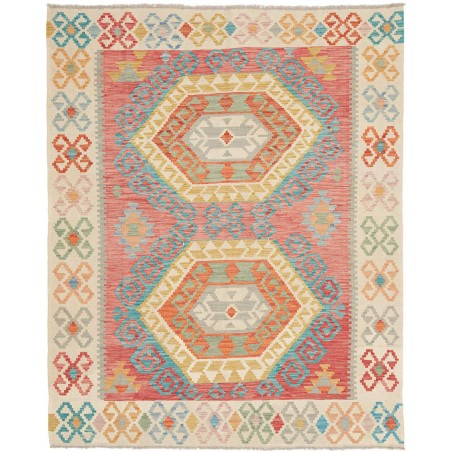 Tappeto Kilim Afghanistan marrone beige 163x197