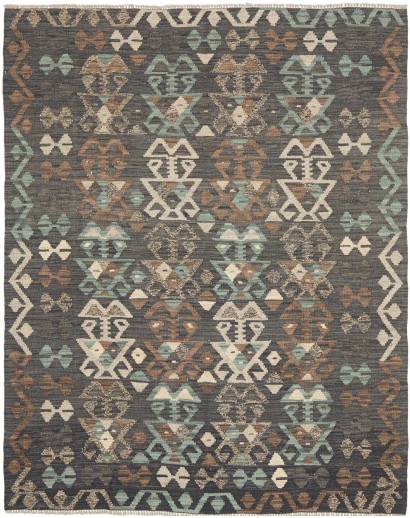 Tappeto Kilim Afghanistan azzurro beige 156x195