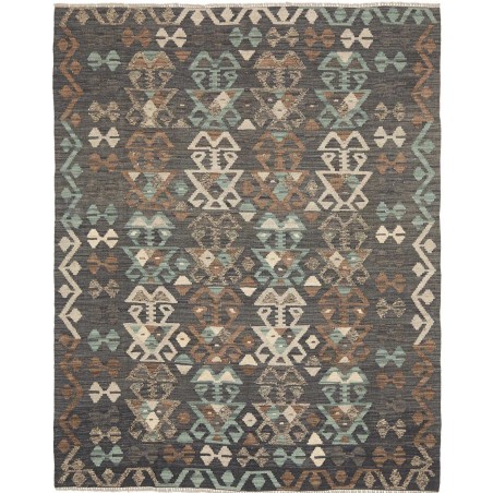 Tappeto Kilim Afghanistan azzurro beige 156x195