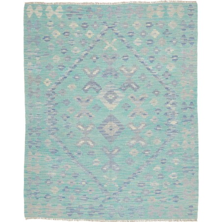 Tappeto Kilim Afghanistan azzurro 152x185