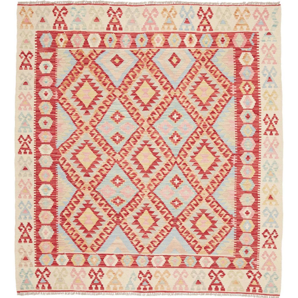 Tappeto Kilim Afghanistan giallo 167x179