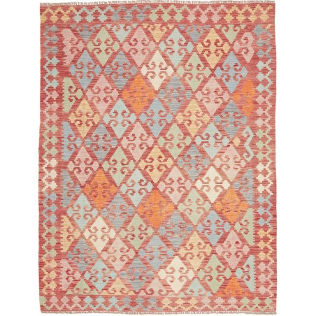 Tappeto Kilim Afghanistan marrone rosso 152x198