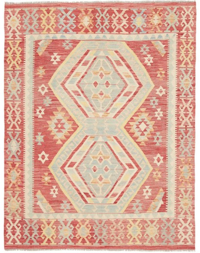 Tappeto Kilim Afghanistan marrone rosso 151x197