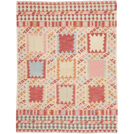 Tappeto Kilim Afghanistan beige marrone 148x197