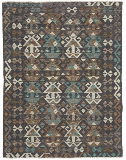 Tappeto Kilim Afghanistan azzurro beige 151x198