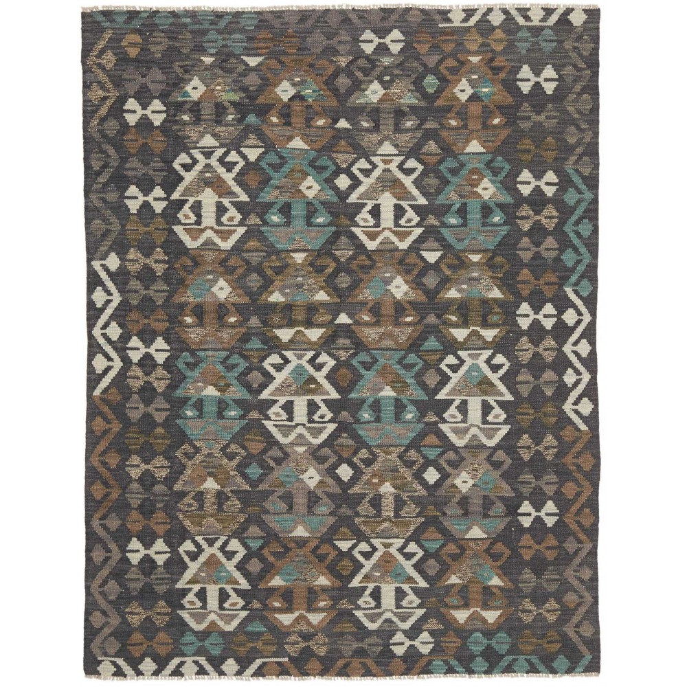 Tappeto Kilim Afghanistan azzurro beige 151x198